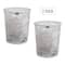 Mind Reader 2 Piece Garbage Round Metal Mesh Waste Basket Recycling Bin